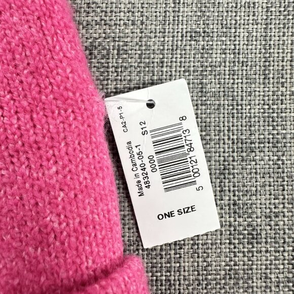 NEW! Old Navy Pink Beanie Hat (One Size) & Owl Slipper Socks 1 Pair Size 4-10 - Picture 3 of 8